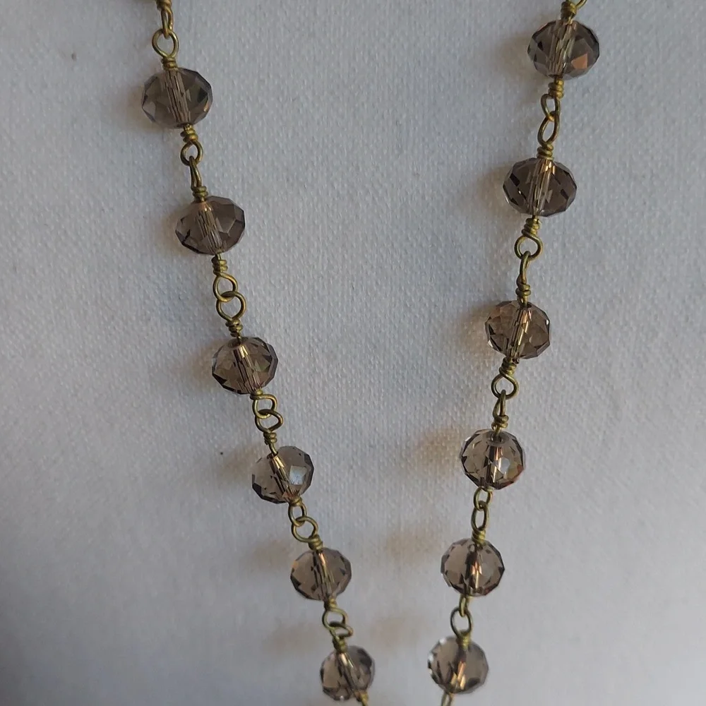 Gold Cross Pendant Necklace - Picture 3 of 4
